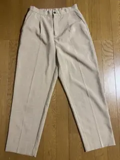 CIAOPANIC TYPY 楽ちん美脚テックリネンテーパードパンツ　ベージュM