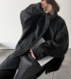 Classical Evon シャギースタンドカラーコートのサムネイル