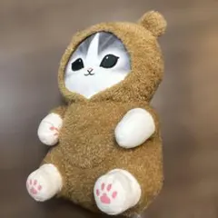 フード付き猫デザインぬいぐるみ　モフサンド