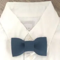 【№2687】蝶ネクタイ キッズ ネイビー(ツイル)