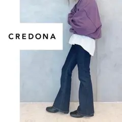美品✨CREDONA クレドナ ストレッチフレアデニム ブーツカット 完売品 S