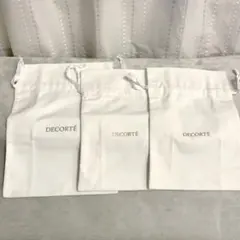 【新品】３点セット DECORTÉ ホワイト ポーチ