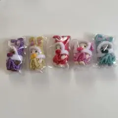 シルバニアファミリー 赤ちゃんカラフルウサギコスチューム 5種まとめ売り