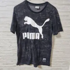 PUMA プーマ 総柄 デカロゴ 柄Tシャツ 半袖