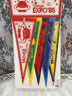 つくば万博　しおり　ペナント型　EXPO 85 科学万博　レア　レトロ