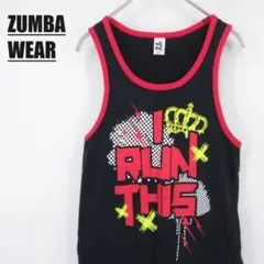 ZUMBA WEAR ズンバウェア タンクトップ Sサイズ ブラック