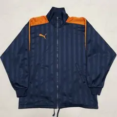 PUMA プーマ　トラックジャケット ネイビー オレンジ　サイドライン　SS