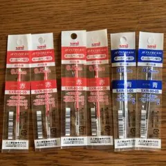 Jetstream替え芯, 0.5mm SXR-80-05 赤×4, 青×2