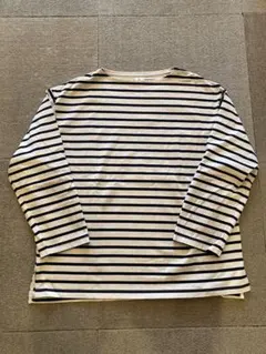 ブラームス ジャーナルスタンダード別注 ボーダーバスクシャツ 紺