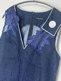 超レア品⭐︎ 美品　ロイスクレヨン　デニムチュニック　刺繍