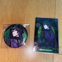 ツイステッドワンダーランド　ウエハースカード　缶バッジ　マレウス2点セット