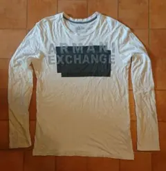 ロンT 長袖 カットソー アルマーニ Armani Exchange ホワイト