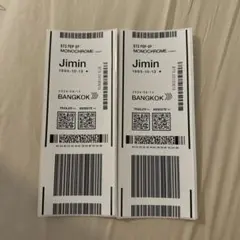 【非売品】　BTS ポップアップ MONOCHROME 入場特典 Jimin