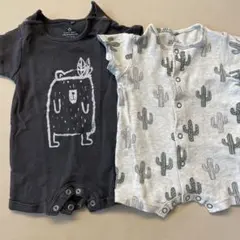 next baby ロンパース 2点セット