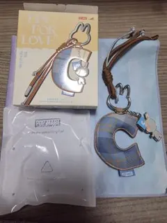 ★正規品★ラブブ イニシャル アルファベット キーリング【C】