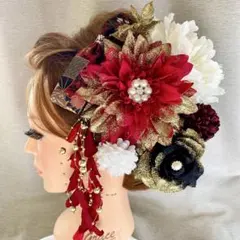 藤の花リース♡藤の花とちりめん細工の最高峰端午の節句リース♡武将