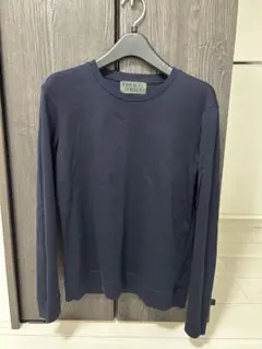 ナノユニバース　FORMAL JERSEY ネイビー Sサイズ　長袖　カットソー