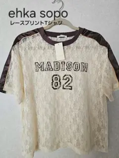 ehka sopo レースプリントTシャツ MADISON 82のサムネイル