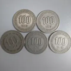 韓国 旧100ウォン 唐草模様 157枚 李舜臣 まとめ 外国コイン 古銭