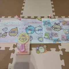 ネオ すみっコぐらし くじ 持ち手付ミラー 巾着 アクリルチャーム