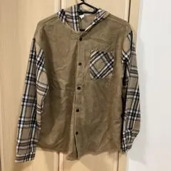 SHEIN フード付き長袖シャツ 13-14Y