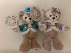 ダッフィーシェリーメイぬいぐるみバッジ