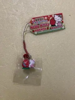 激レア⭐︎ご当地キティ　福岡限定　あまおうバージョン　博多あまおう　根付け