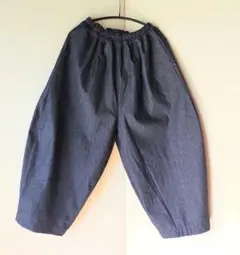 ハンドメイド岡山デニムすっきりバルーンパンツ