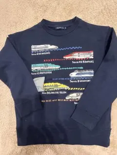 ビームスミニ　電車柄スウェット140センチ