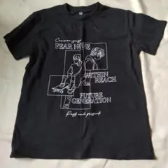 キッズ 半袖Tシャツ ブラック ロゴプリント