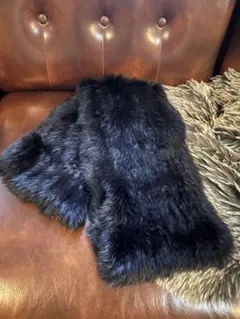 漆黒ラビットファーロングスヌード