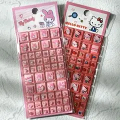 タイルシール　マイメロ・ハローキティ　2枚セット