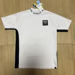 【新品未使用】FILA モックネック半袖シャツ ホワイト　XLのサムネイル
