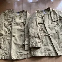 baby Gap ノーカラートレンチ　105 2着