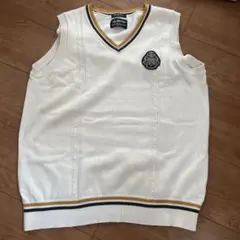 イーストボーイ白いVネックスクールベスト ハリーポッターハッフルパフ