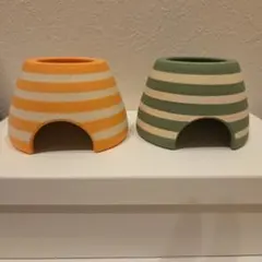 SHELTER ボーダーウェットシェルター 3個セット 爬虫類 両生類 レオパ