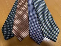 ブランドメンズネクタイ 4本セット ぶた柄あり