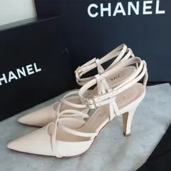 お値下げ♪着用二回☆CHANEL シャネル 綺麗なピンクベージュのお靴♡