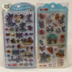 【正規品】トムとジェリー うるちゅるポップシール ドロップジュエリー2点セット