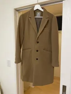 nano universe ブラウン チェスターコート