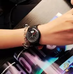 【Swatch】スウォッチ腕時計 New Gent Black Brake 黒のサムネイル