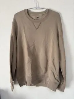 UNIQLO ベージュ クルーネック トレーナー L