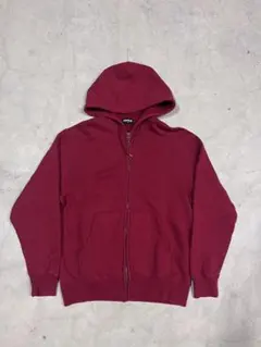 90s old uniqlo ジップパーカー 赤 y2k 短丈