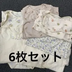美品　女の子ロンパース肌着　6枚セット