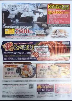 伊藤園ホテルズ　クーポン割引き券　2枚セット