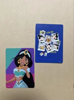 Disney Store カード 2枚セット ジャスミン ミッキー