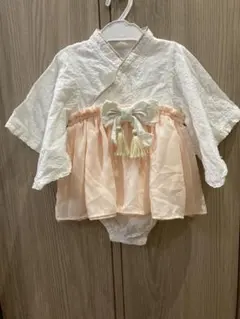 Cottoli　ベビー袴　ロンパースタイプ　80cm ピンク　バースデイ