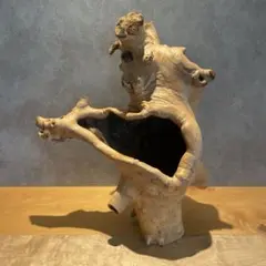 流木アート オブジェ ニス仕上げ ハンドメイド 飾り台付き 20年前制作 流木アート オブジェ ニス仕上げ ハンドメイド 飾り台付き 20年前制作
