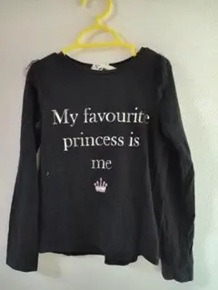 H&M ロンT　黒　美品　122~128  6~8歳