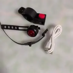 自転車用 LEDテールライト USB充電式 赤色灯